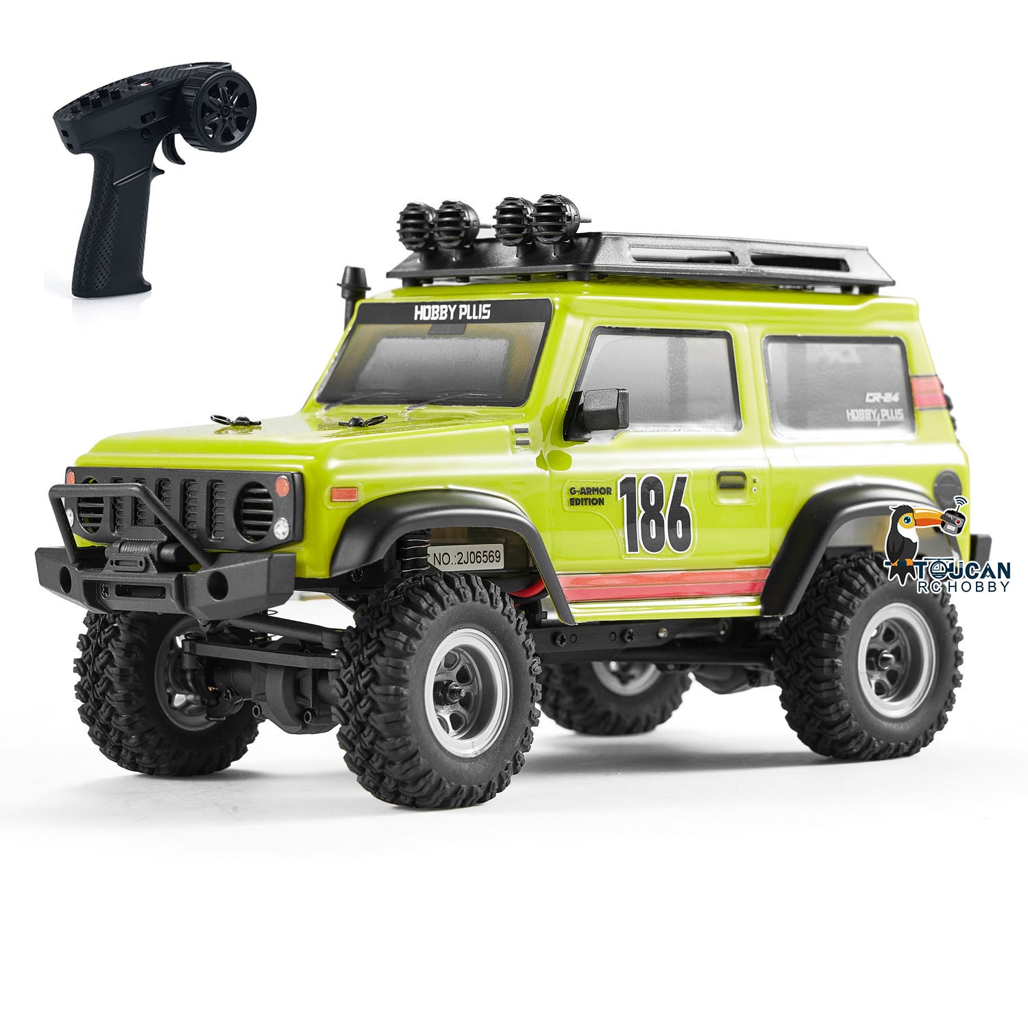 1:24 Scale 4WD 4x4 2.4Ghz RC Rock Crawler Car - Mini Remote Control Off-Road Vehicle with ESC Servo Motor for DIY Model Building | Perfect for Indoor/Outdoor Crawling, Backyard Adventures & RC Hobbyists