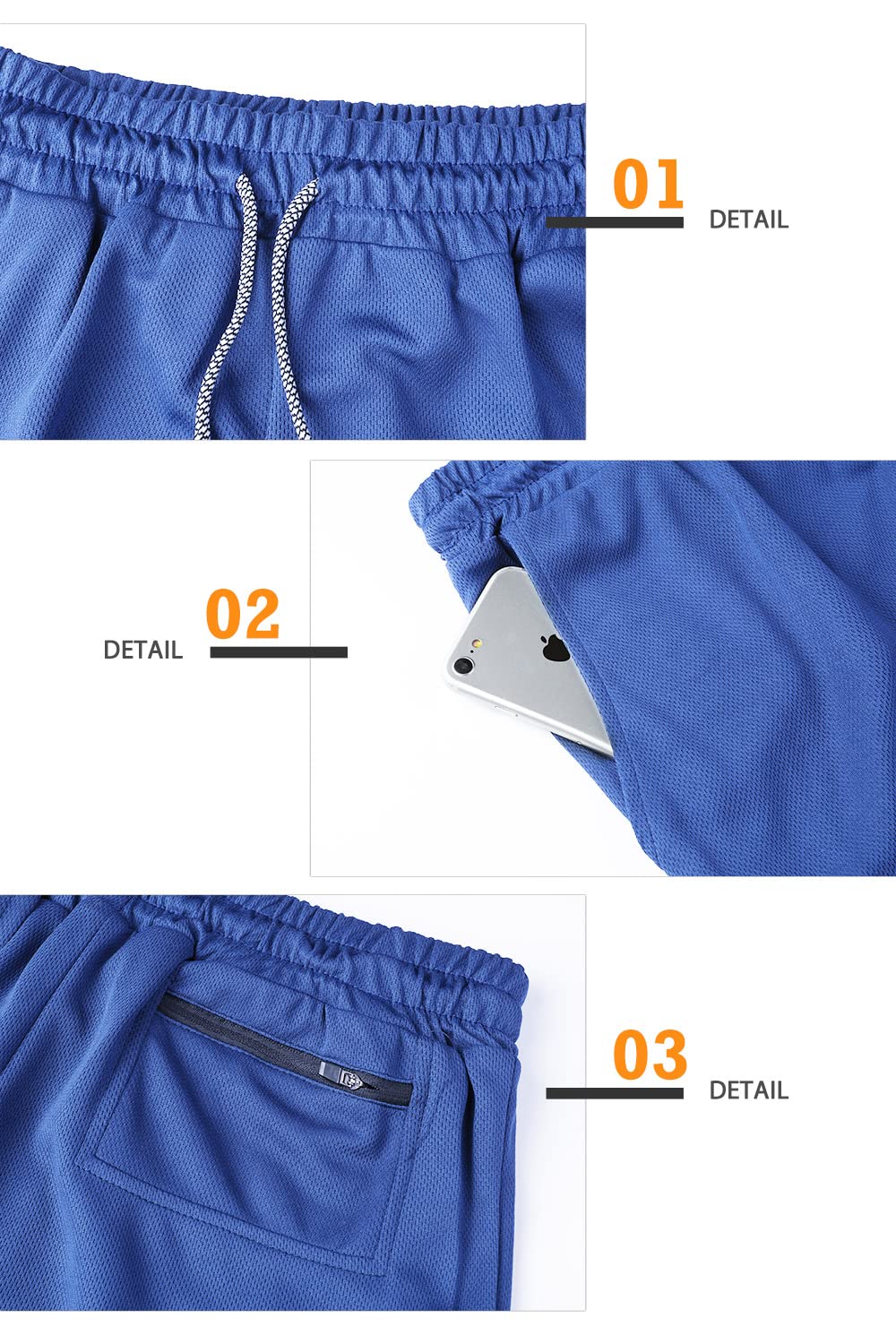 Surenow Men's 2-in-1 Running Shorts with Liner - 7
