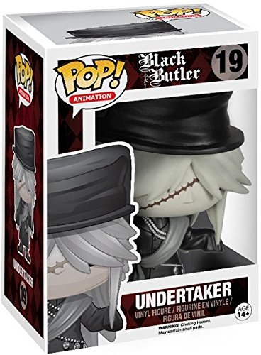 Funko Pop! Anime: Black Butler - Undertaker #19 Vinyl Collectible Figure with Pop Protector Case | Anime Merchandise for Fans, Gift for Collectors, Perfect for Display in Home or Office