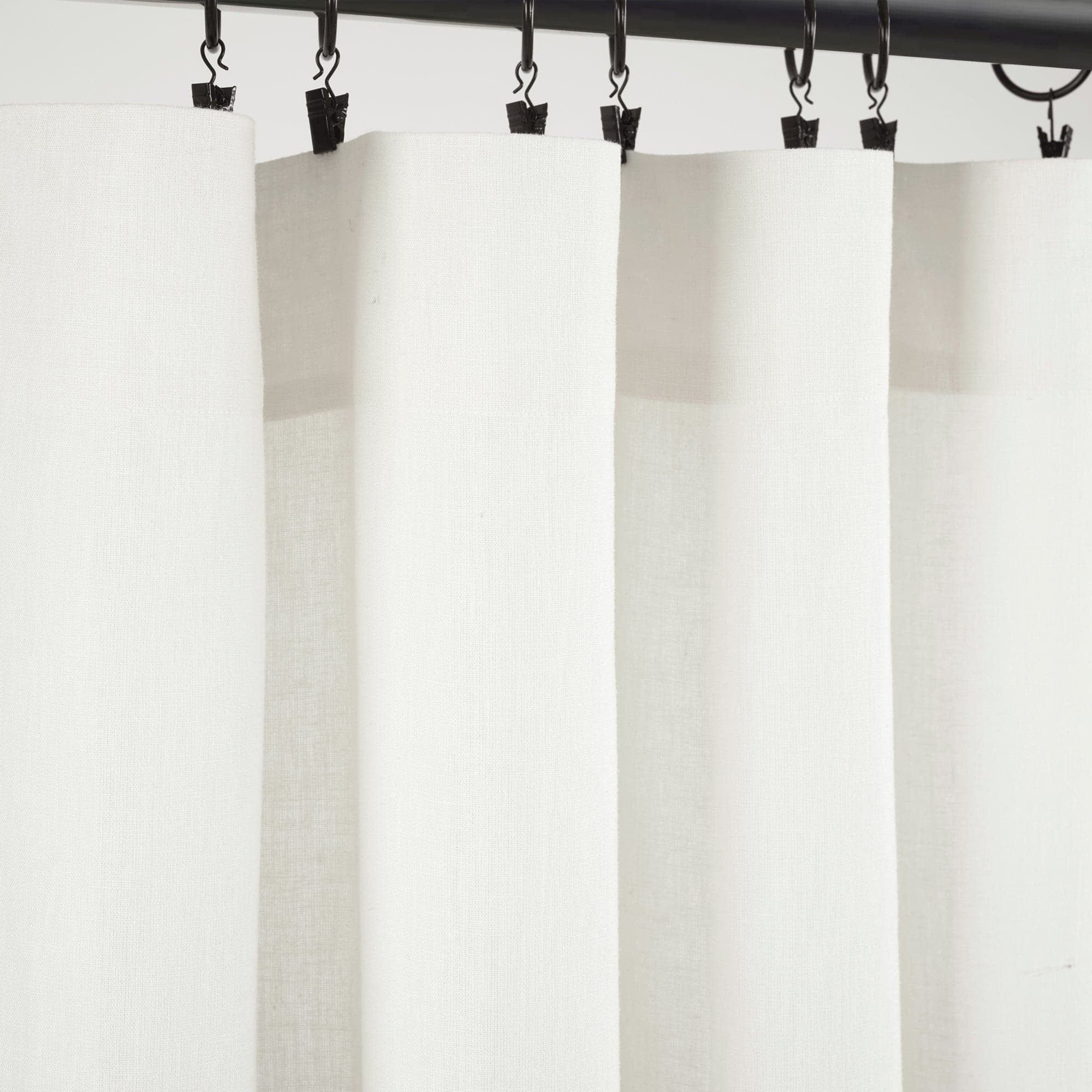 Premium Belgian Flax Prewashed Linen Cotton Blend Curtain Panel - Blackout Window Drapes for Living Room & Bedroom
