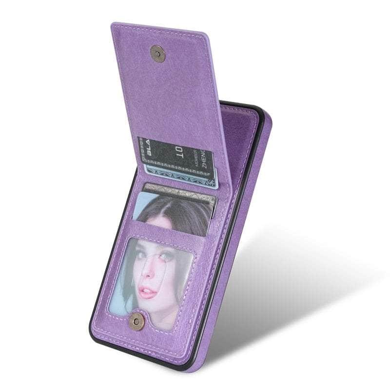 Anti Theft Galaxy S23 FE Wallet Case with RFID Blocking & Card Slots - Slim Flip Cover for Daily Use, Travel & Commuting