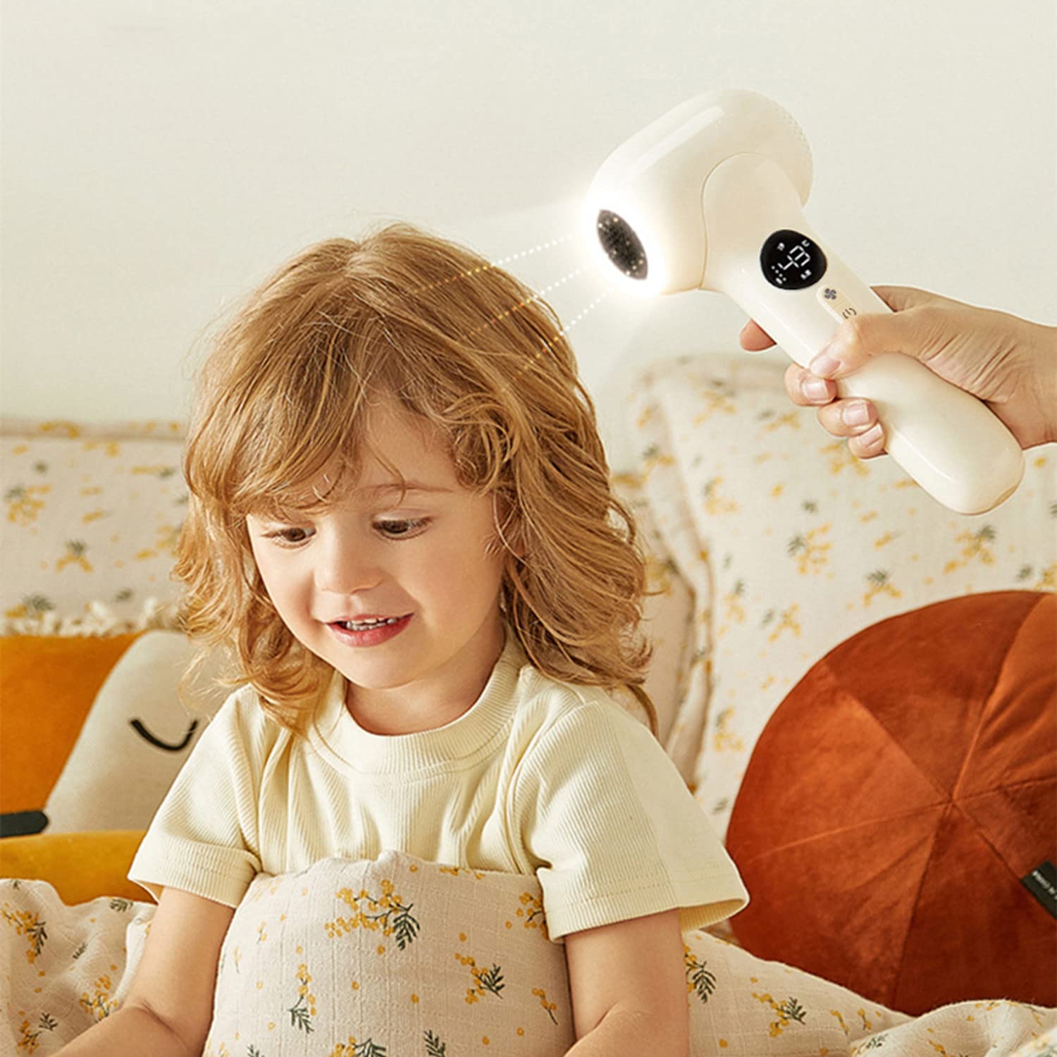 Professional Cordless Hair Dryer with LED Screen - 10000mAh Rechargeable Fast Drying Blow Dryer for Women, Men & Kids - Hot/Cold Air Settings for Travel, Gym, Home & Salon Use