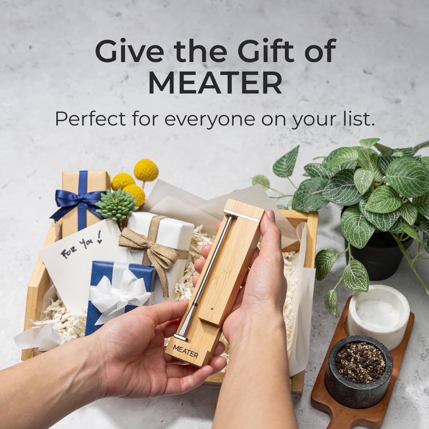 MEATER Pro Smart Bluetooth Wireless Meat Thermometer with 1000°F Heat Resistance | Long Range Digital Cooking Thermometer | Certified Accurate for BBQ, Grill, Oven, Smoker, Air Fryer & Deep Fryer | Includes Free Recipe App for Perfect Steak, Chicken & Turkey | Ideal for Backyard Grilling, Holiday Cooking & Restaurant Use