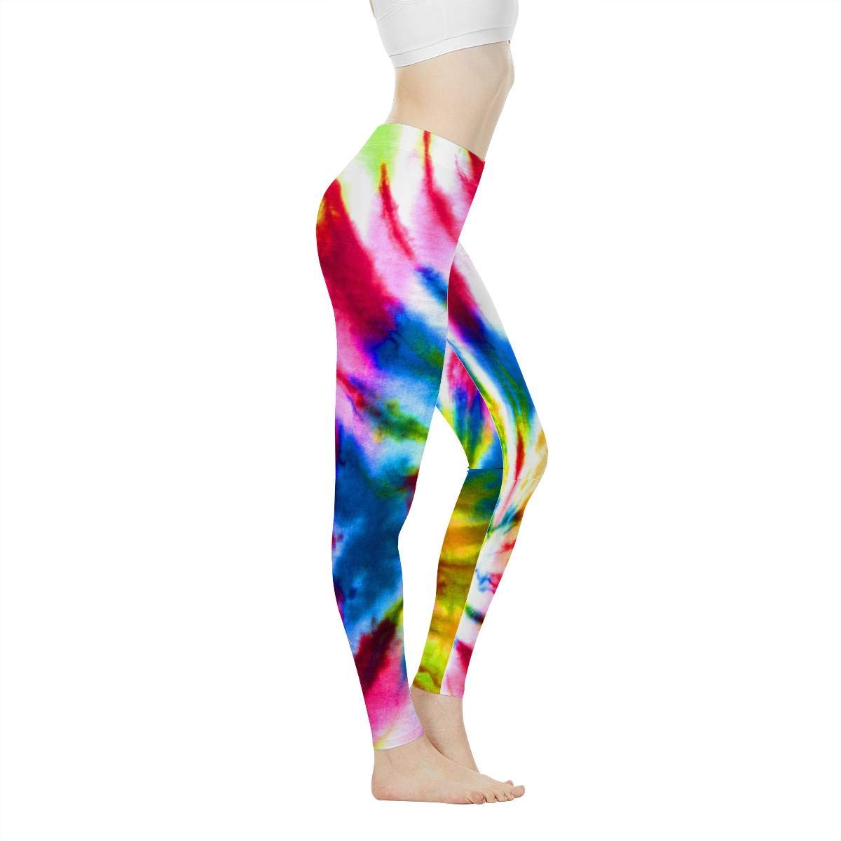 POLERO Women's High Waist Fish Scale Leggings - Tummy Control Yoga Pants with Mermaid Design, Stretchy Workout Pants for Gym, Running & Casual Wear
