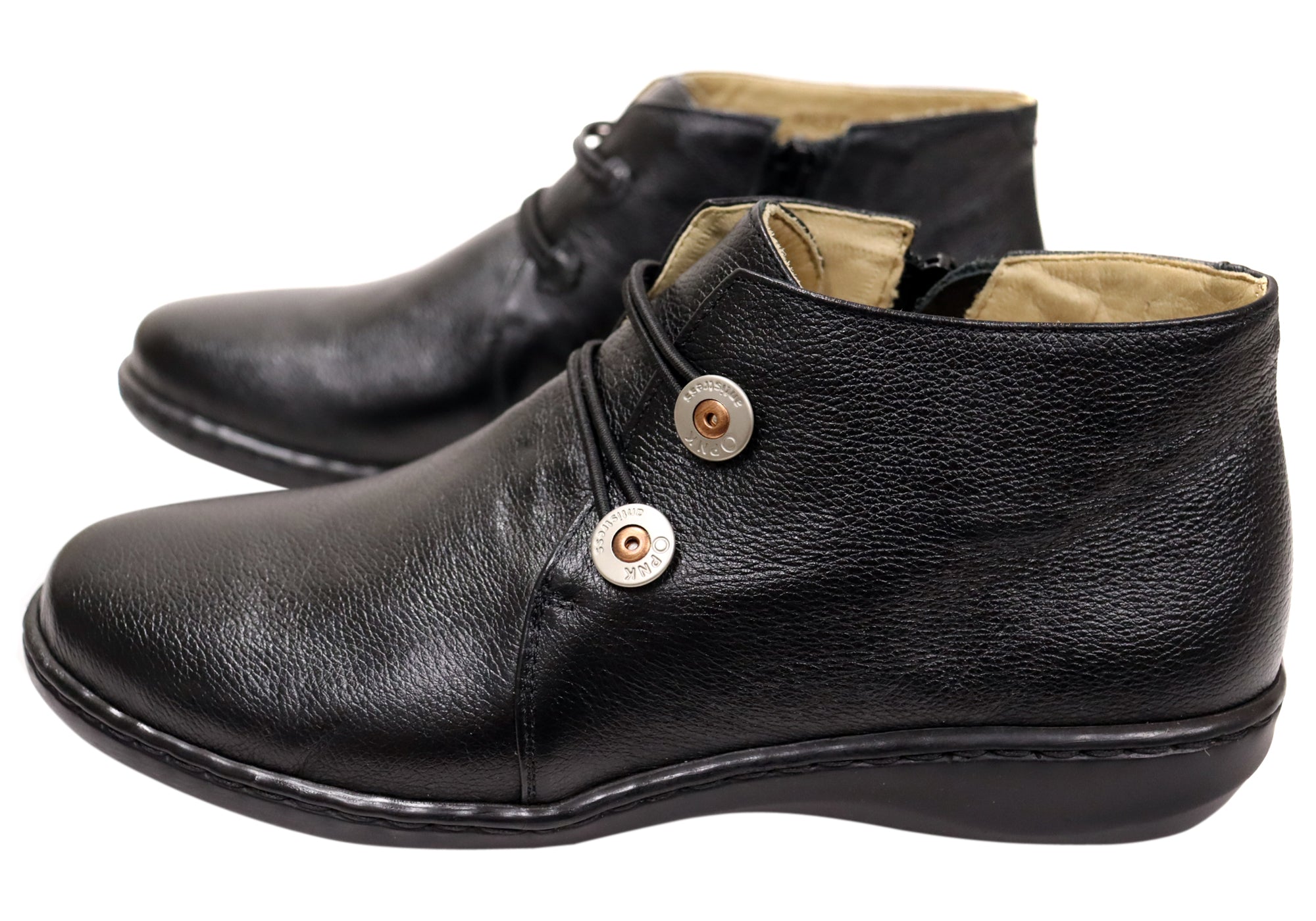 Opananken Willow Women's Comfortable Brazilian Leather Ankle Boots - Stylish & Durable Booties for Casual Wear, Office & Date Night Outfits