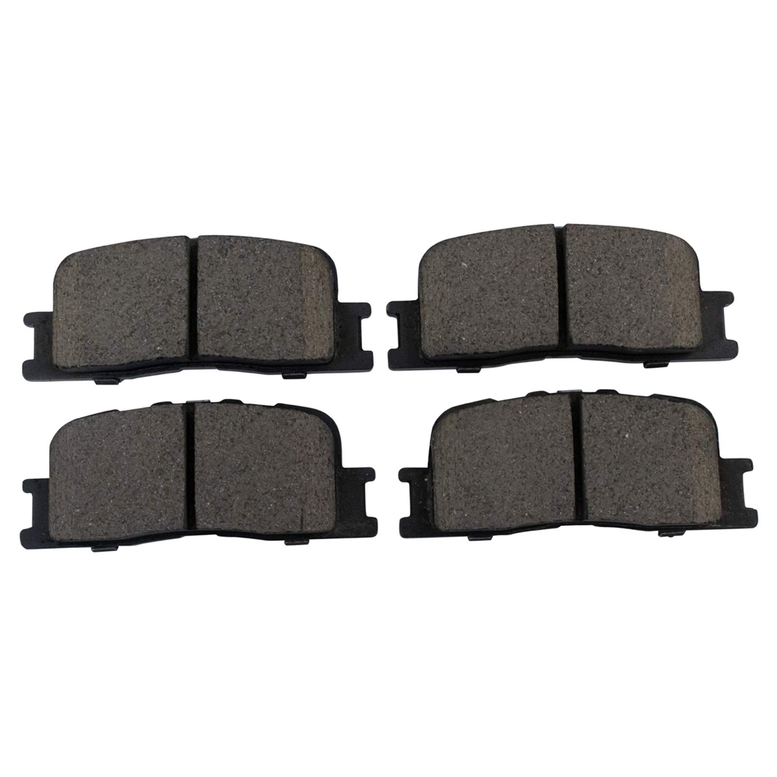 TRQ High-Performance Ceramic Brake Pads & Rotors Kit - Front & Rear Set with Anti-Squeal Shims & Lubricant | Perfect for Daily Commuting, Mountain Driving & Towing Heavy Loads