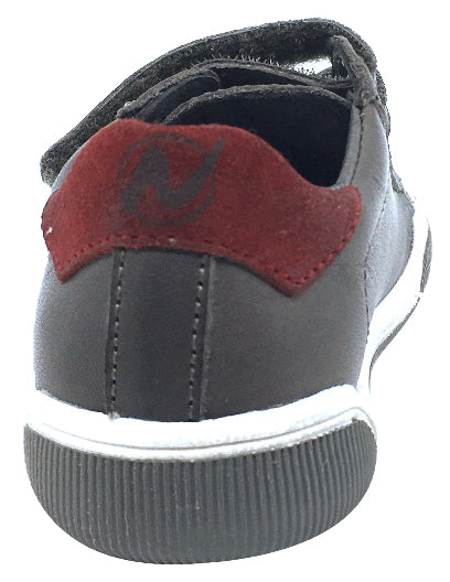 Naturino Boys Willy Sneakers - Lightweight Breathable Tennis Shoes for Kids in Anthracite Granata | Perfect for School, Play & Everyday Wear