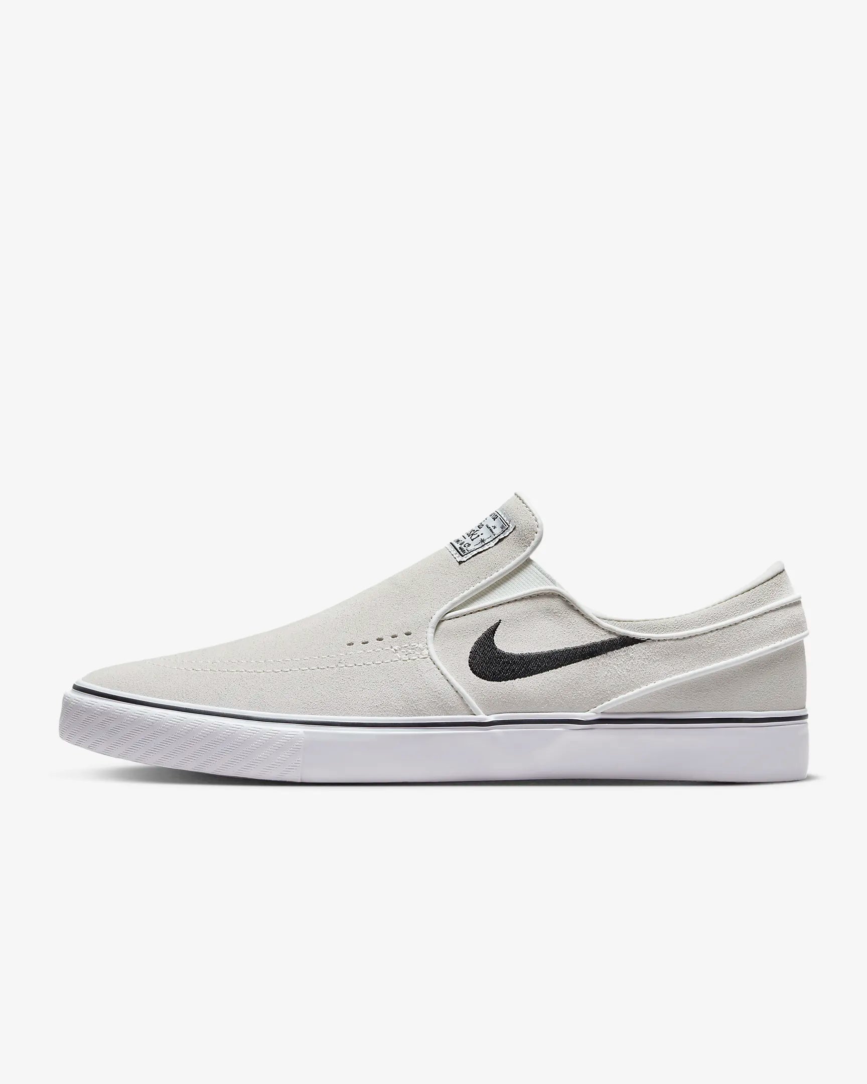 Nike SB Janoski OG+ Slip-On Skate Shoes - Summit White/Black - Comfortable Sneakers for Skateboarding & Casual Wear