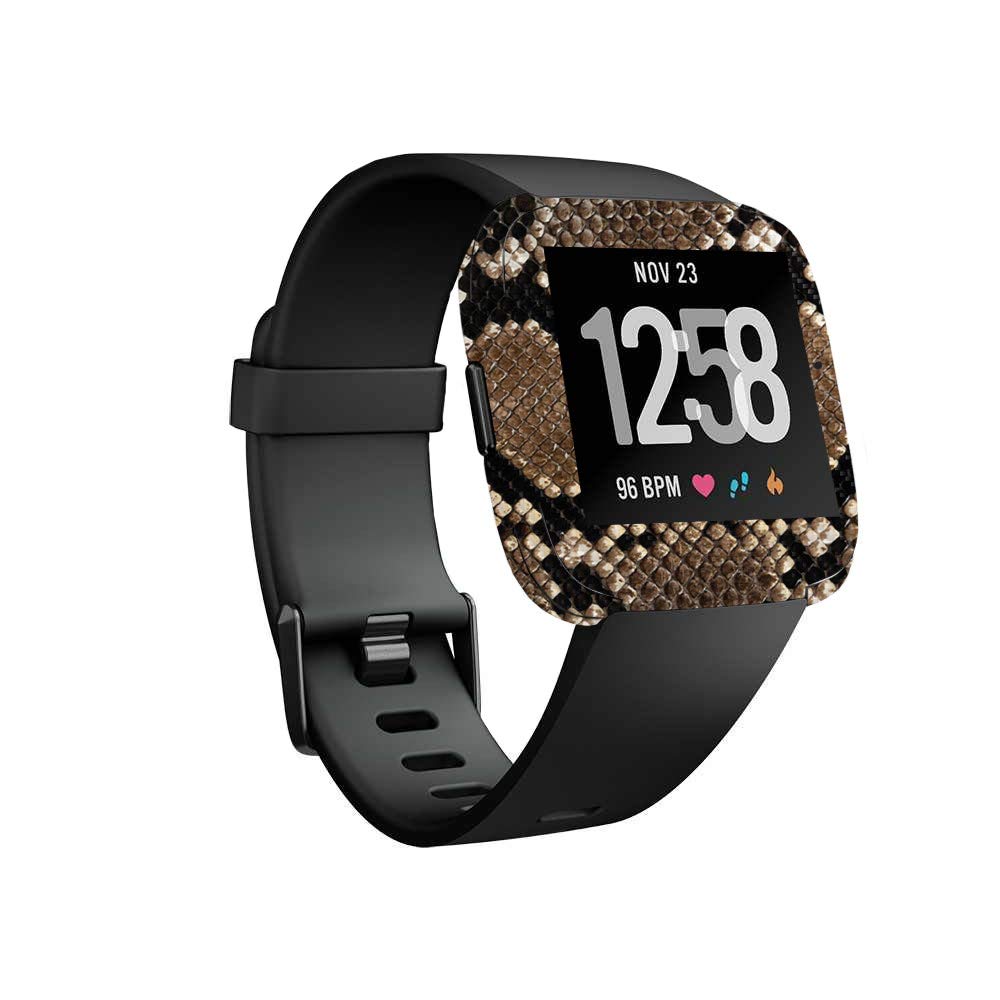 Fitbit Versa Carbon Fiber Skin - Durable Protective Cover for Workouts & Travel
