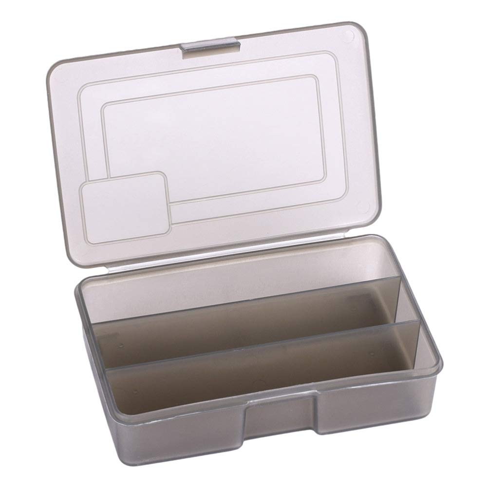 BESPORTBLE 2-Piece Waterproof Fishing Bait Box Set - Plastic Lure Storage Tray with Pulley for Fishing Accessories, Tackle Organization & Outdoor Fishing Gear | Ideal for Freshwater, Saltwater & Ice Fishing