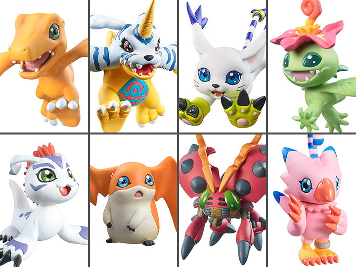Digimon Adventure Digicolle Data: 01 Trading Figures Box Set of 8 - Collectible Anime Figures for Kids & Adults - Perfect for Display, Gifts, and Anime Collections