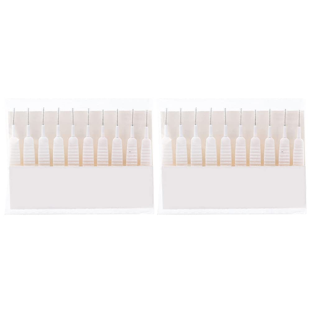 20-Pack Stainless Steel Shower Head Cleaning Brushes - Nylon Bristle Deep Cleaner for Shower Holes, Straws, Pipes & Window Slots - Perfect for Bathroom, Kitchen & Household Cleaning Tasks