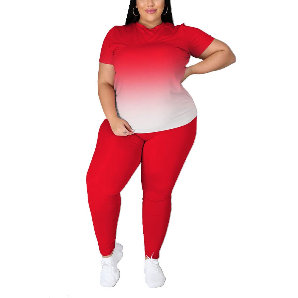 PINSV Plus Size Women's 2-Piece Outfit Sets (1X-5X) - Comfortable & Stylish Casual Wear for Work, Travel & Everyday Fashion