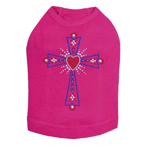Red White & Blue Rhinestone Studded Tank Top - Patriotic Fashion for 4th of July & Summer Parties
