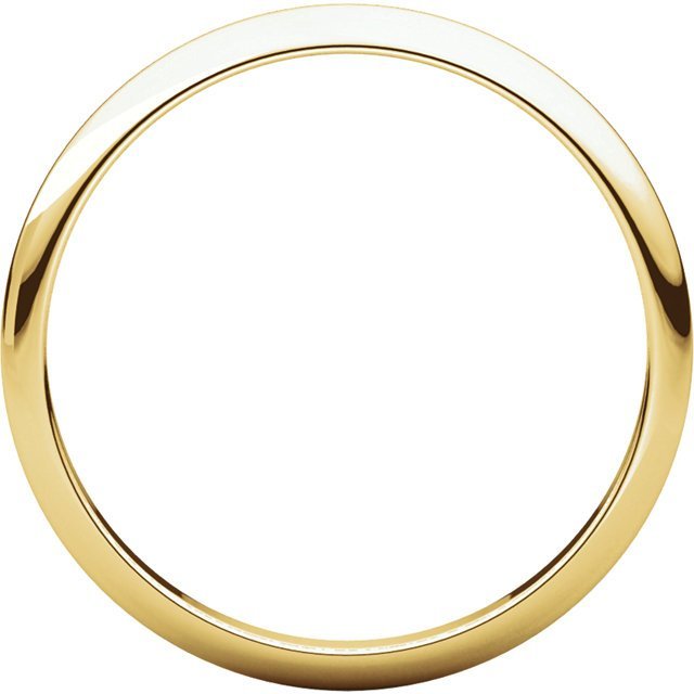 14K Gold 2mm Half Round Wedding Band for Women - Elegant & Durable Bridal Ring for Engagement, Anniversary & Everyday Wear