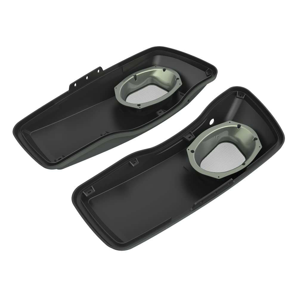 Premium Color-Matched 6X9 Saddlebag Speaker Lids for 2014+ Harley Davidson Touring Bikes - Perfect for Road Trips & Custom Audio Upgrades