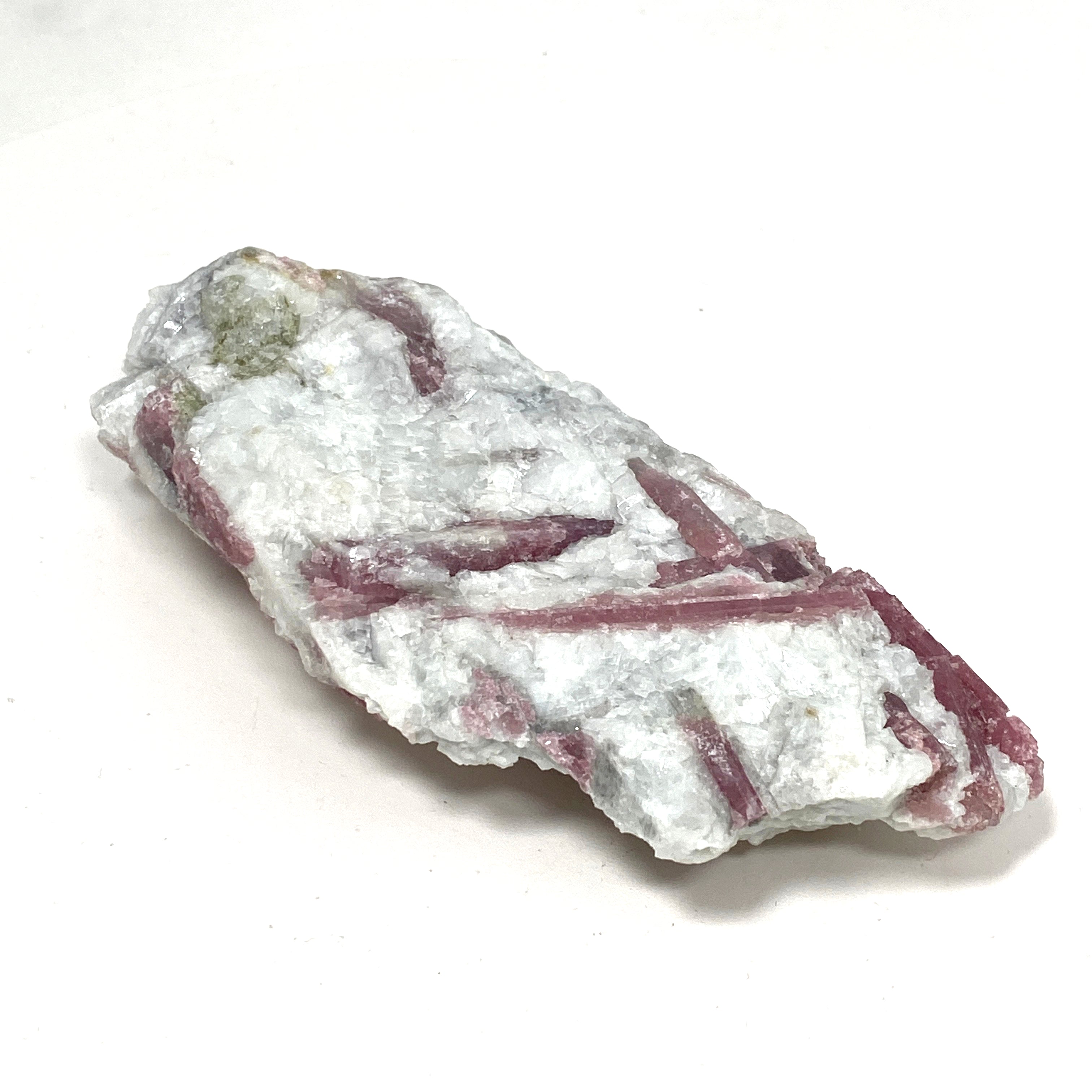 Natural Pink Tourmaline on Quartz Crystal Specimen - PTQ 01 | Healing Stone for Meditation, Reiki & Home Decor