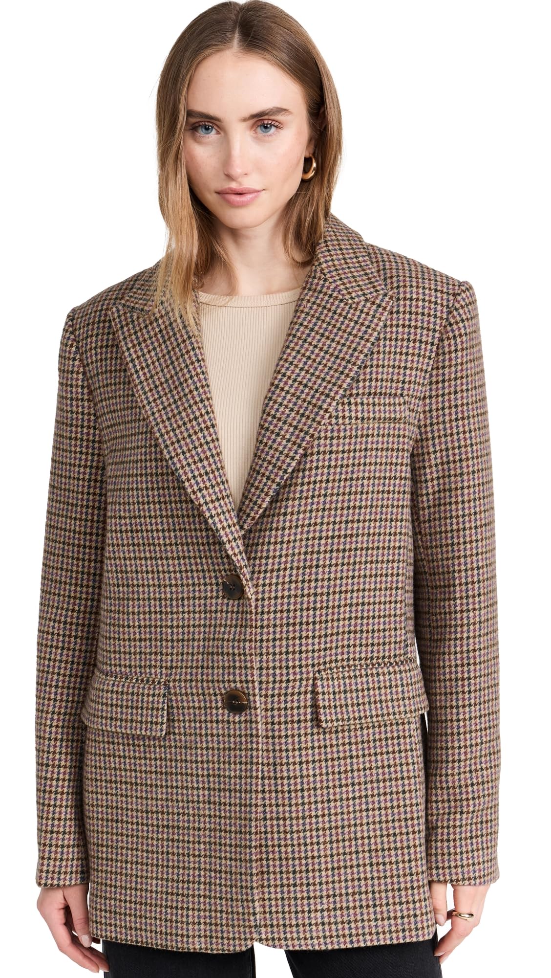 ASTR the Label Women's Pauline Blazer - Tailored Slim Fit Jacket for Work & Office | Professional Women's Blazer for Business, Interviews & Formal Occasions