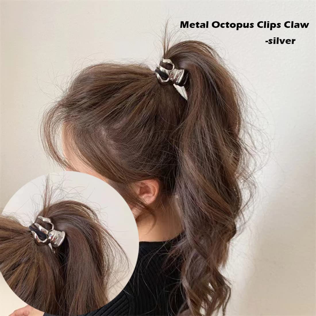 4PCS Small Metal Hair Claw Clips - Hair Barrettes for Women, Jaw Clamp Hairpins for Thin Hair, Half Bun & Updo Styling (Silver, Gold, Rose Gold, Black) - Perfect for Daily Wear, Work, Parties & Special Occasions