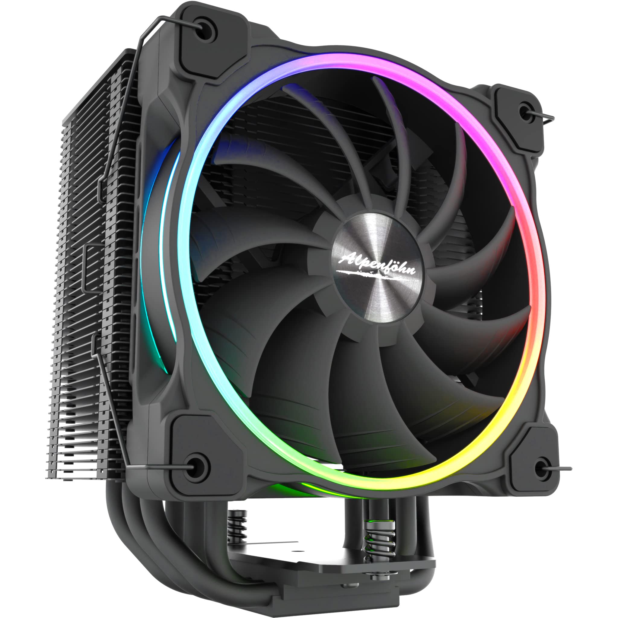 Dolomit Premium 120mm RGB CPU Cooler - Black Tower Heatsink with Asymmetrical Design for Enhanced Compatibility, Ideal for Gaming PCs and High-Performance Builds