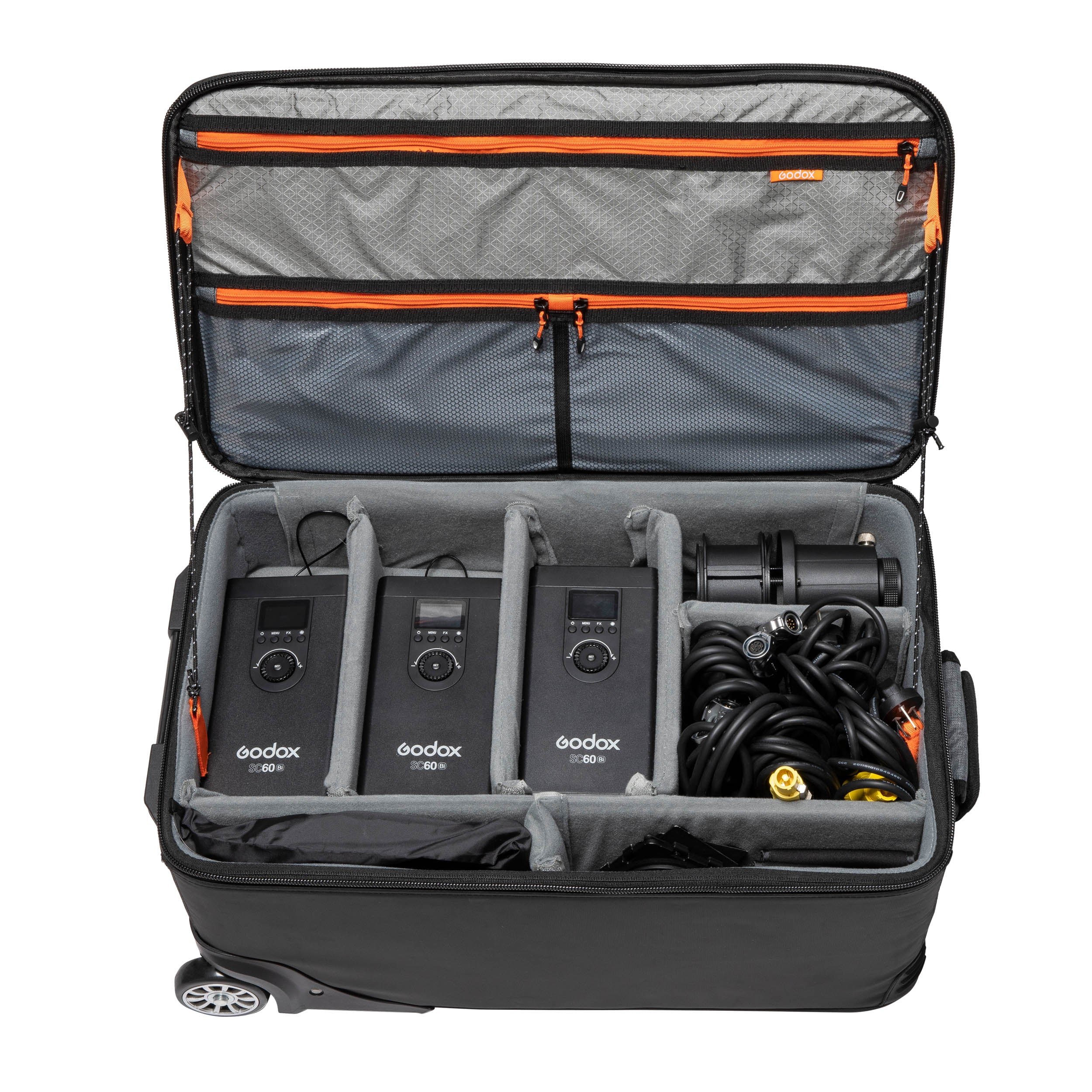 Godox S60Bi 3-Head LED Lighting Kit with Softbox - Professional Continuous Lighting for Photography, Videography, and YouTube Studio Setup