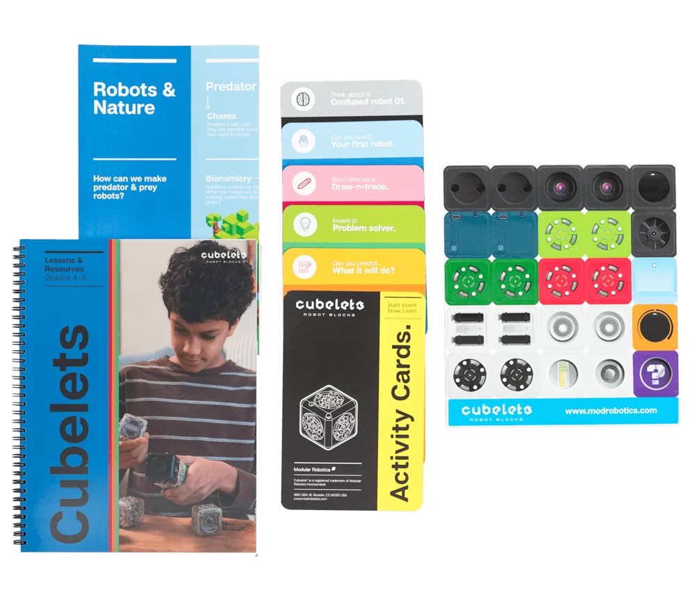 Cubelets Lesson Plan Bundle: Launchpad Edition for Grades 4-6 | STEM Robotics Learning Kit for Classrooms & Homeschooling | Hands-on Coding Activities for Kids