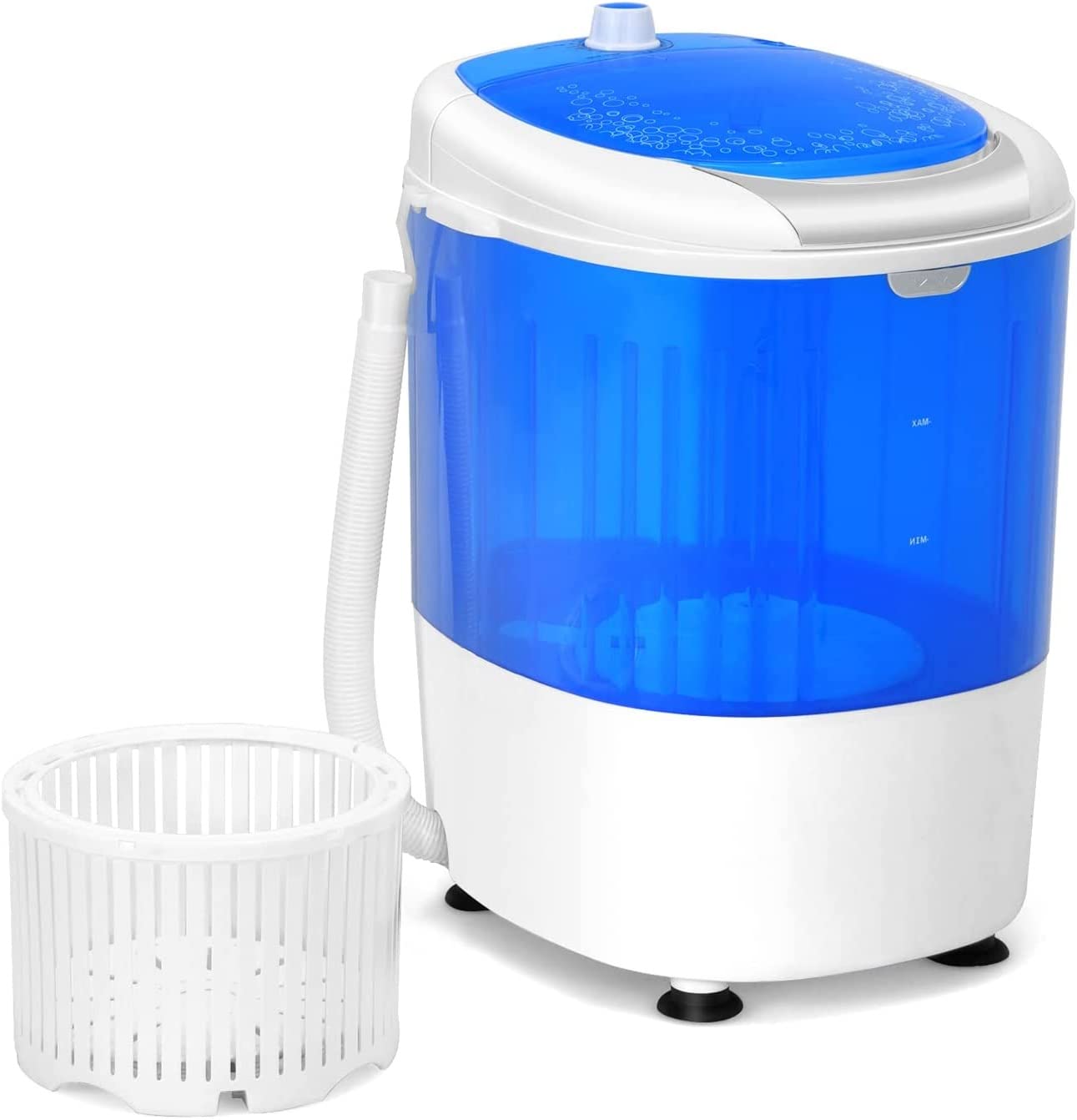 Portable Mini Washing Machine 1.6 Cu.ft Compact Washer - Blue | Perfect for Apartments, Dorms, RVs & Small Spaces | Energy Efficient & Quiet Operation