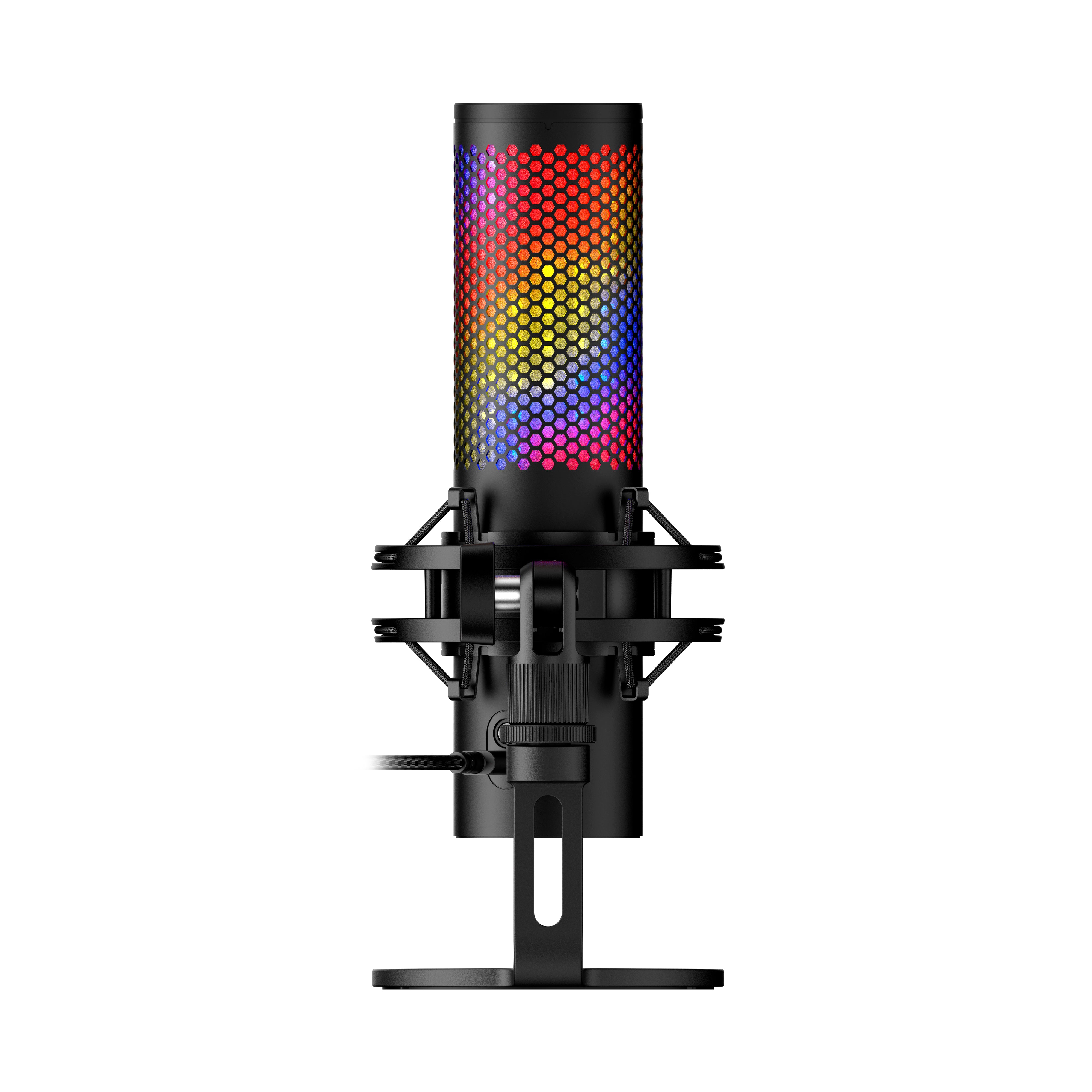 HyperX QuadCast S 2 USB Condenser Microphone - Professional Streaming & Gaming Mic with RGB Lighting for PC, PS4, PS5 - Perfect for Twitch, YouTube & Podcast Recording