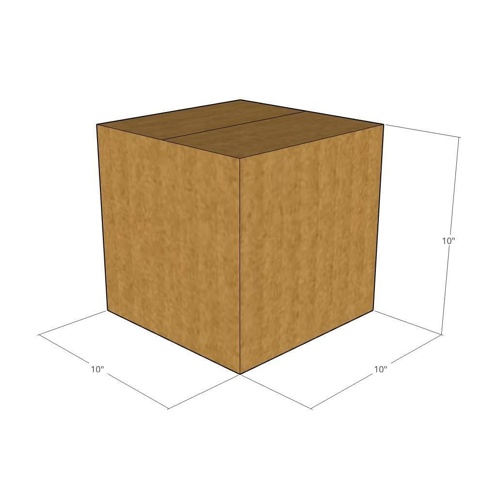 10x10x10 Heavy Duty Double Wall Corrugated Boxes - 48 ECT Strength (Pack of 20) | Durable Moving & Shipping Boxes for Business, Office, Home | Perfect for Packing, Storage & Ecommerce Shipping