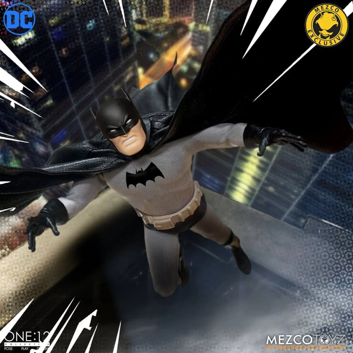 Batman Golden Age Caped Crusader Edition One:12 Scale Action Figure - Collectible DC Comics Superhero for Display & Gifts