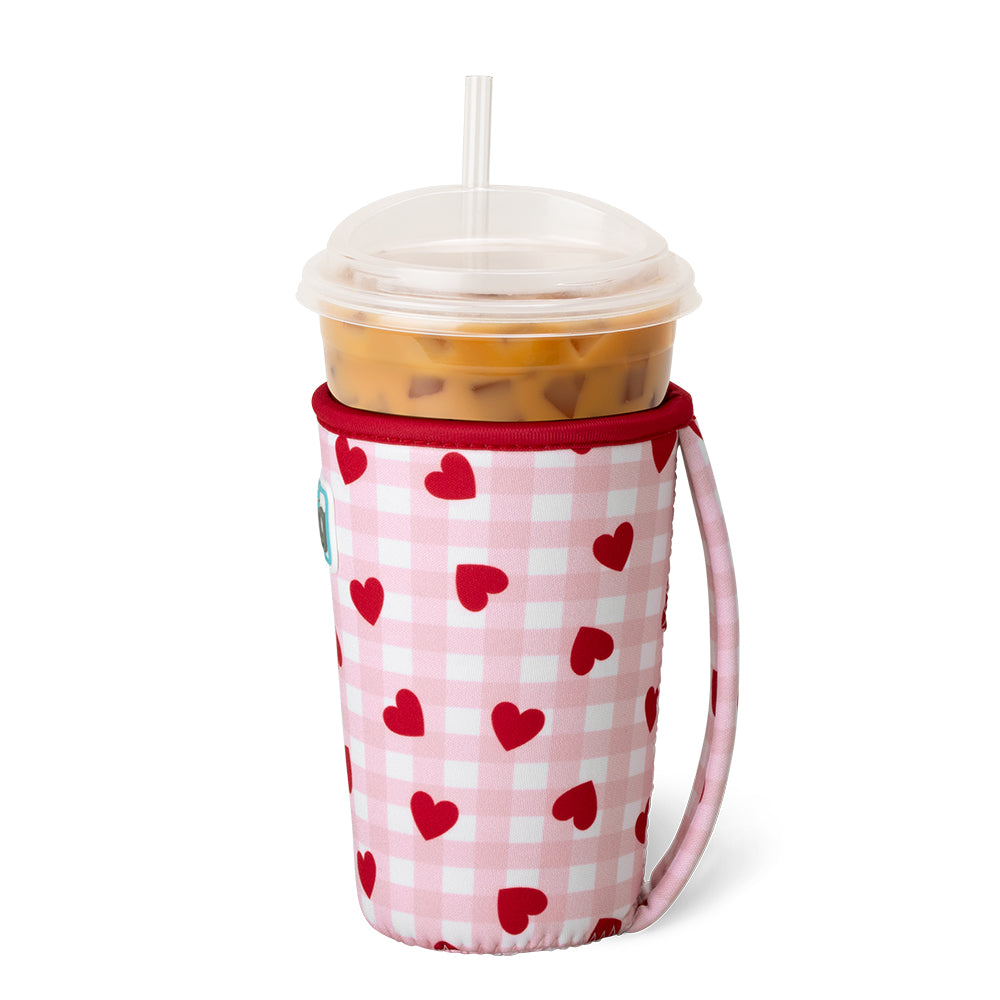 Red Hots Medium Iced Cup Coolie - Insulated Beverage Sleeve for Coffee, Tea & Cold Drinks - Perfect for Office, Travel & Outdoor Activities