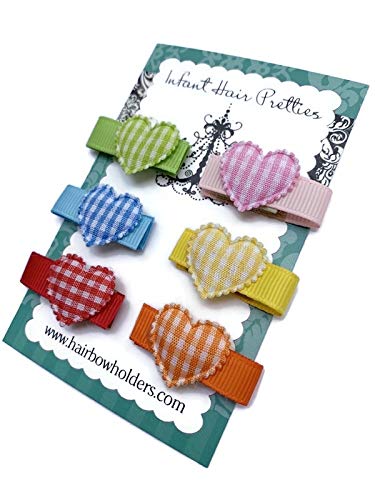 Baby Hair Bows with Elastic Bands - Soft Mini Bows for Newborn Girls | Baby Shower Gift