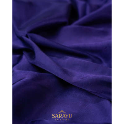 The Enchantment of the Royal Blue Silk Saree