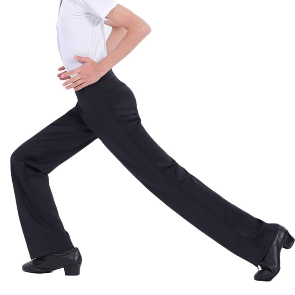 Professional Boys Latin Ballroom Dance Pants - Jazz & Modern Salsa Dancewear for Kids - Perfect for Performances, Competitions, and Dance Classes