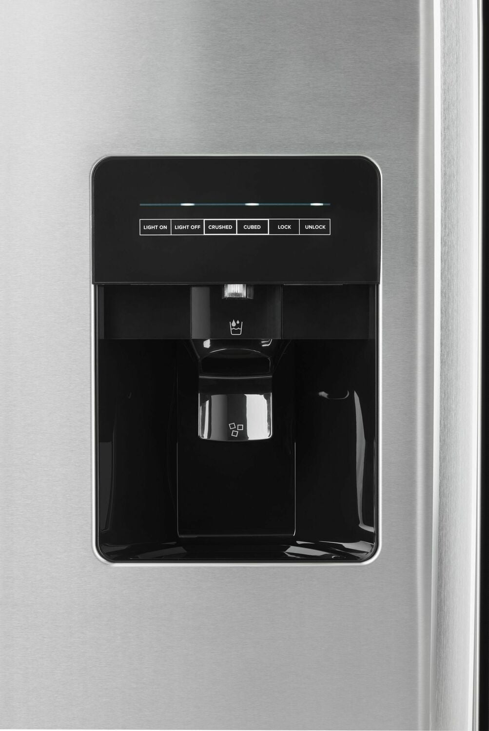 Amana ASI2575GRS 36 Inch Side By Side Refrigerator with Dual Pad External Ice and Water Dispenser - Black Stainless Steel | Perfect for Kitchen, Home, and Office Use