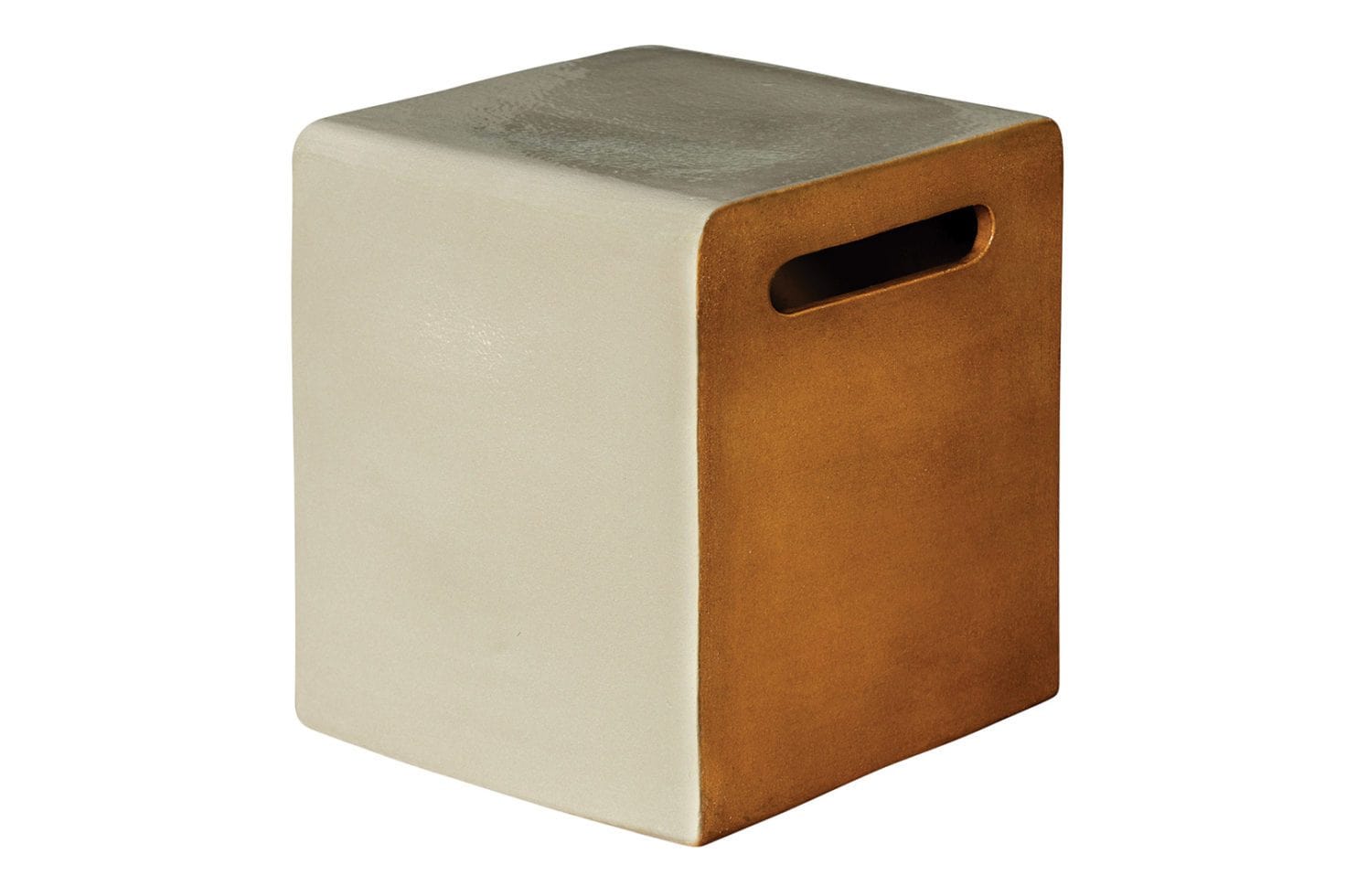 Premium Ceramic Davenport Square Cube Set of 2 - Modern Home Decor for Living Room, Office & Shelf Display
