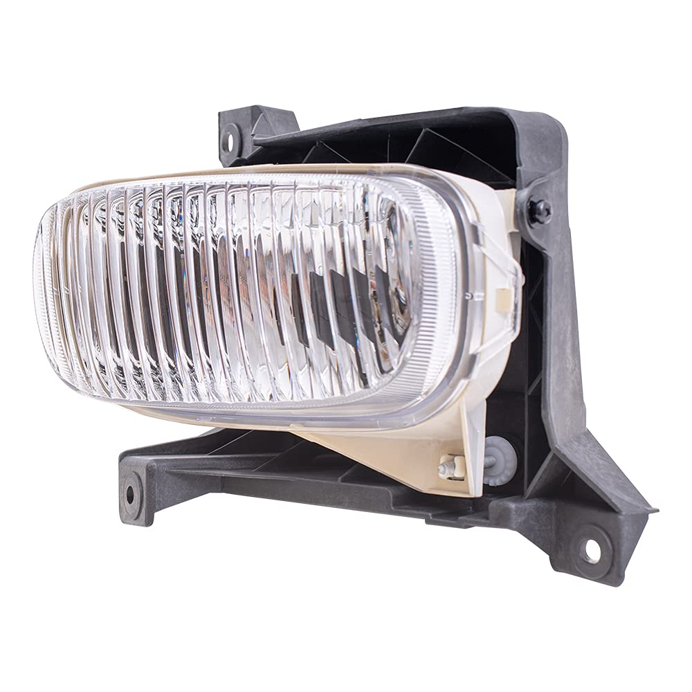 Brock Replacement Fog Light Kit - Driver & Passenger Side Oval Lamps with Steel Bumper Mount for 2000-2006 Toyota Tundra (Part# 81220-0C010, 81210-0C010) | Durable Off-Road Lighting for Night Driving & Adverse Weather Conditions