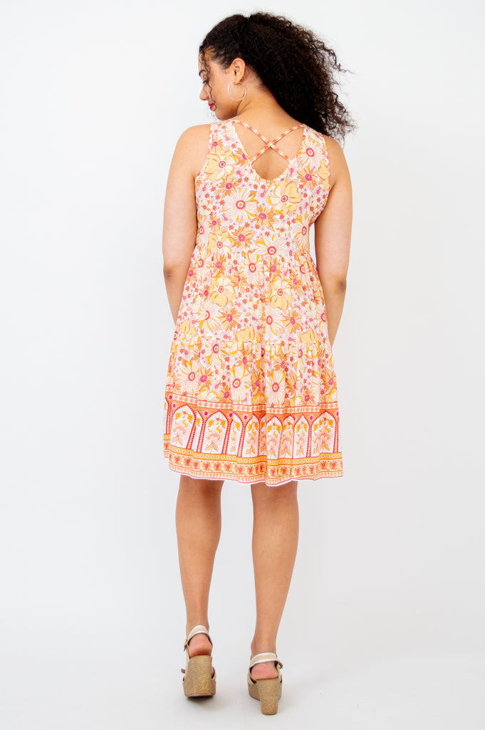 Kaya Dress - Maua Floral Print Maxi Dress for Women, Boho Summer Beach Dress, Perfect for Vacation, Party, and Casual Wear
