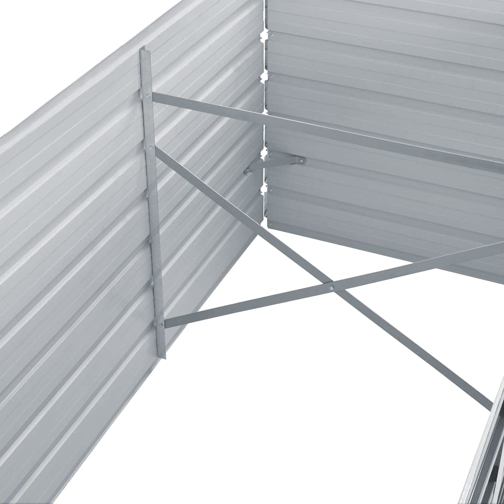 94.5x31.5x17.7 Inch Galvanized Steel Raised Garden Bed - Tall Outdoor Planter Box for Vegetables, Flowers & Herbs | Durable Gray Metal Garden Planter for Backyard, Patio & Urban Gardening