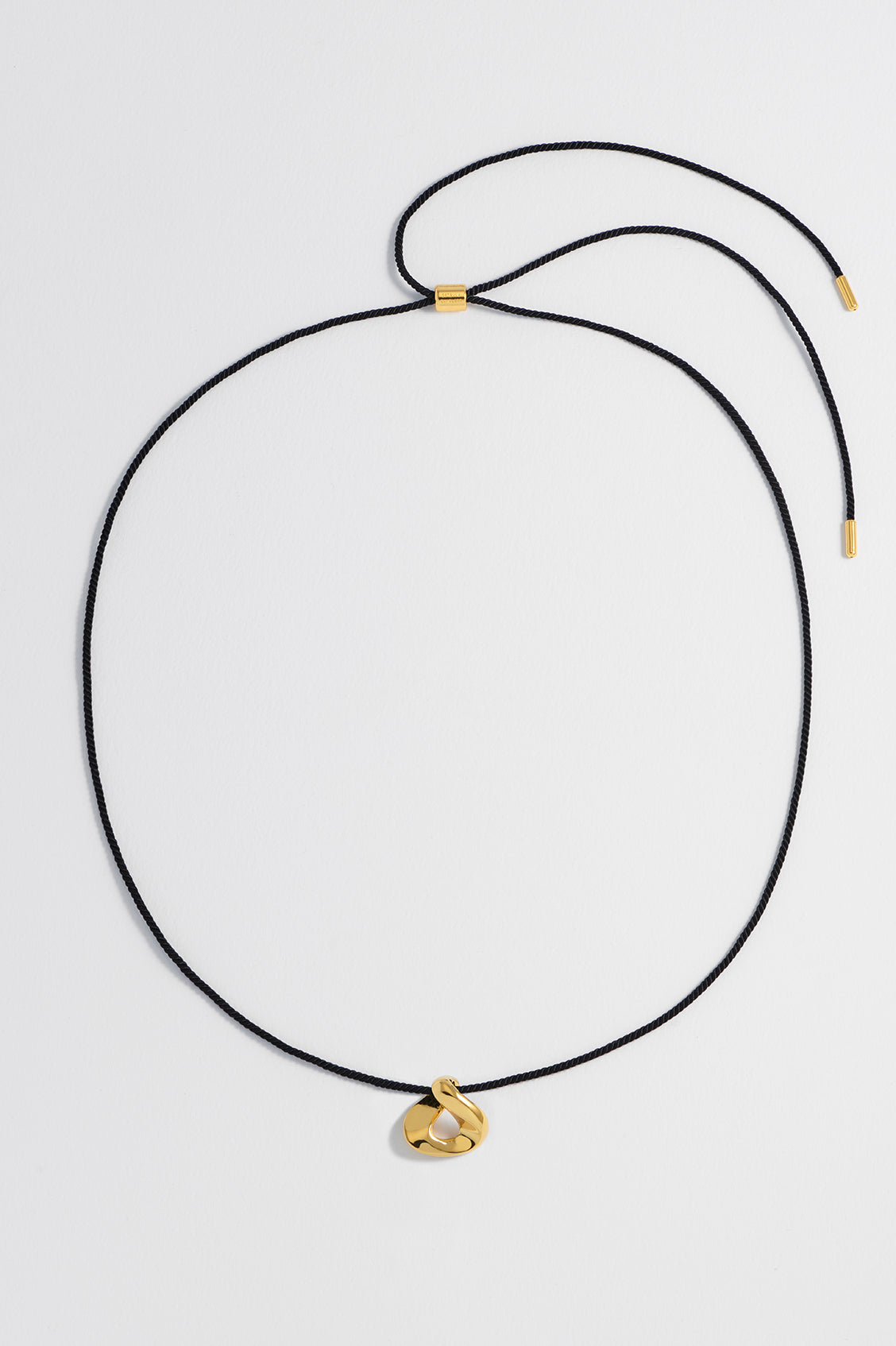 Elegant Sculptural Twist Pendant Cord Necklace for Women - Boho Chic Layered Jewelry for Casual & Evening Wear