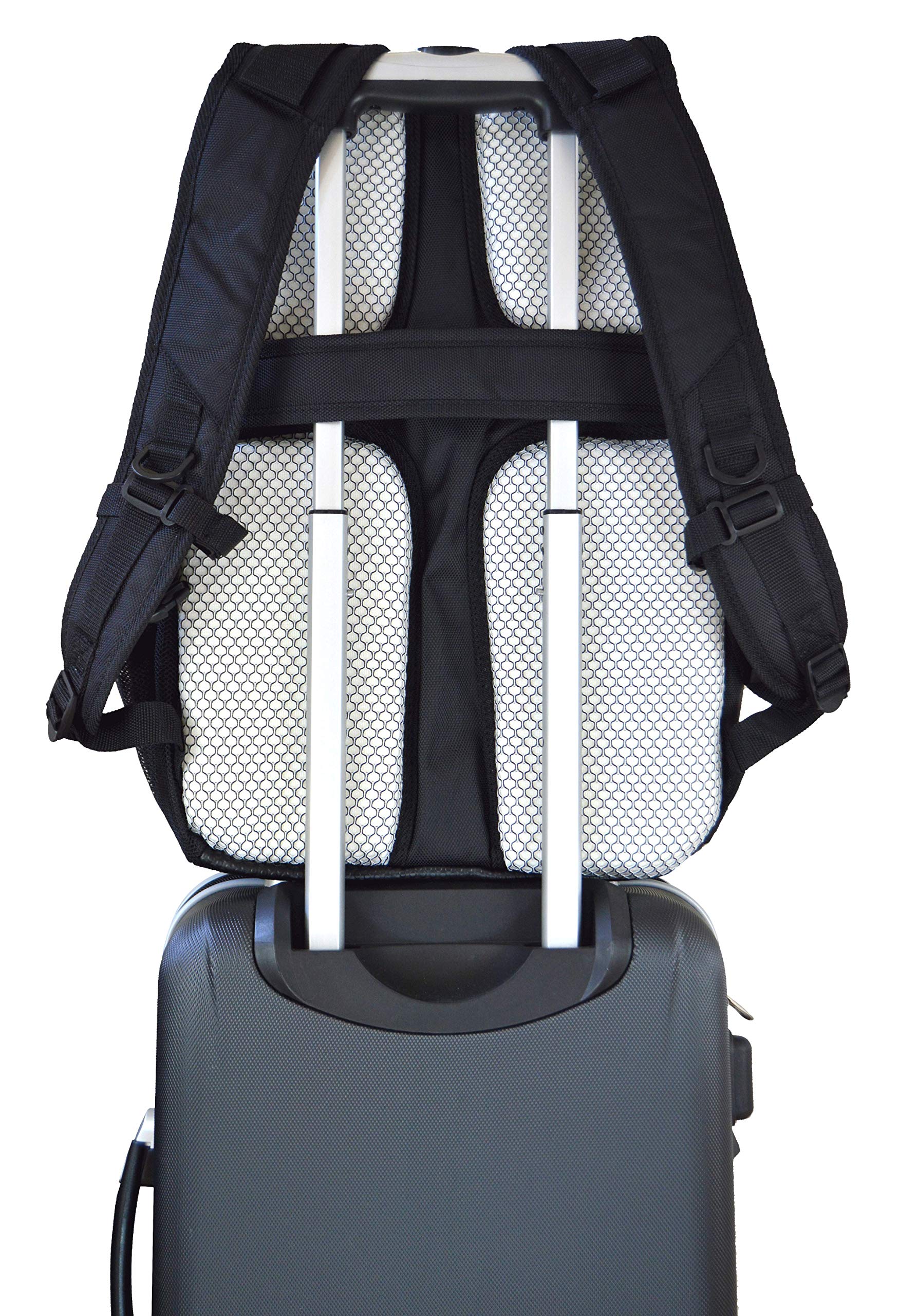 NCAA Laptop Backpack 19-Inch Black - Durable College Student Backpack for School, Travel & Work - Fits 15-17 Inch Laptops