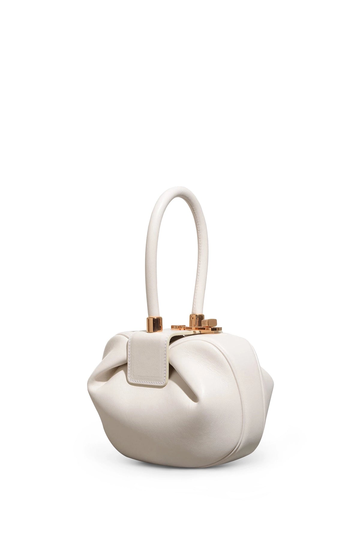 Luxury Demi Bag in Soft Ivory Nappa Leather - Elegant Crossbody Purse for Women | Perfect for Work, Date Night & Special Occasions