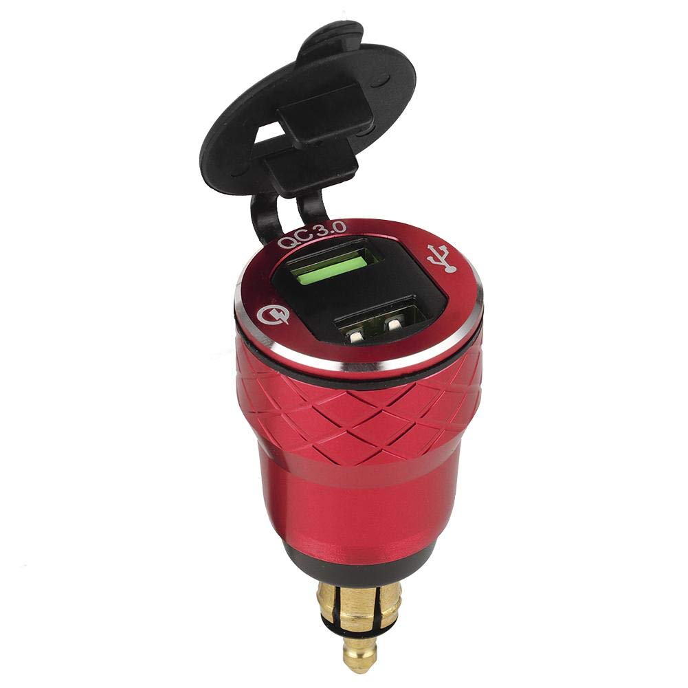 12V-24V LED USB Power Charger for Motorcycle & Car - Fast Charging with LED Display, EU Plug | Perfect for Road Trips, Commuting & Travel Accessories