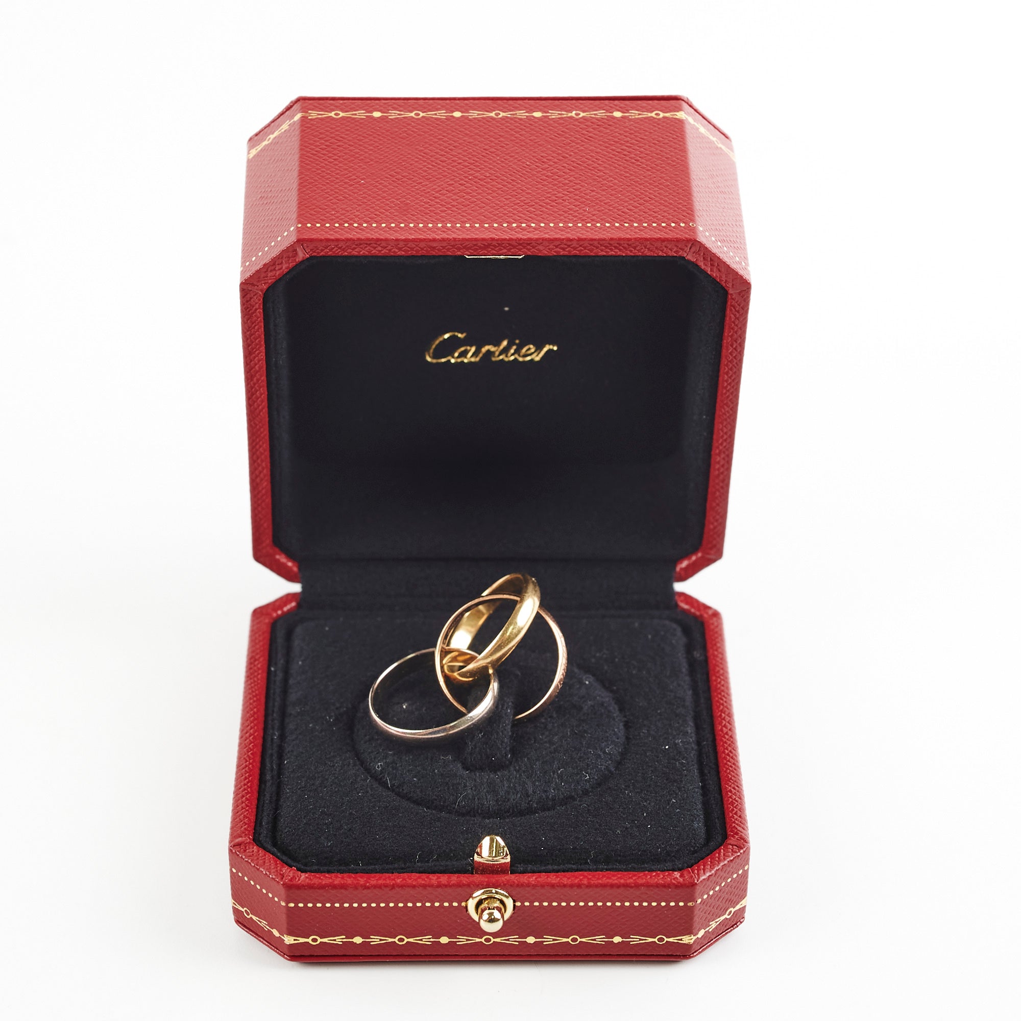 Cartier Trinity Ring - 18K Gold Tri-Color Band Ring for Women, Size 52 (US 6) - Luxury Jewelry Gift for Anniversary, Wedding & Special Occasions