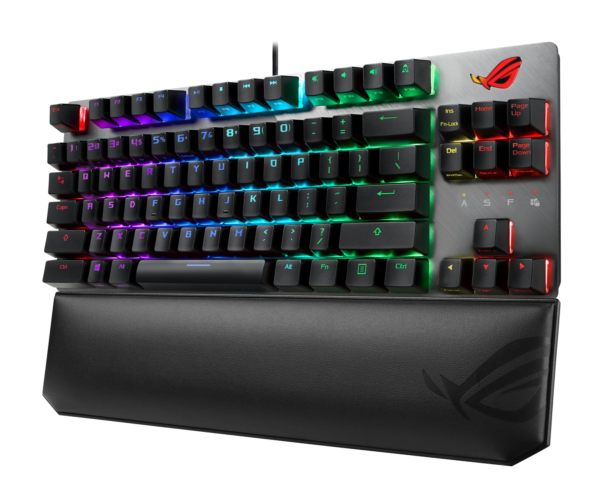ASUS ROG Strix Scope NX TKL Deluxe Mechanical RGB Gaming Keyboard - German Layout, Wired, ROG NX Switches, Aluminum Frame, Aura Sync Lighting, Tenkeyless Design, Black - Perfect for Esports, Streaming & Professional Gaming