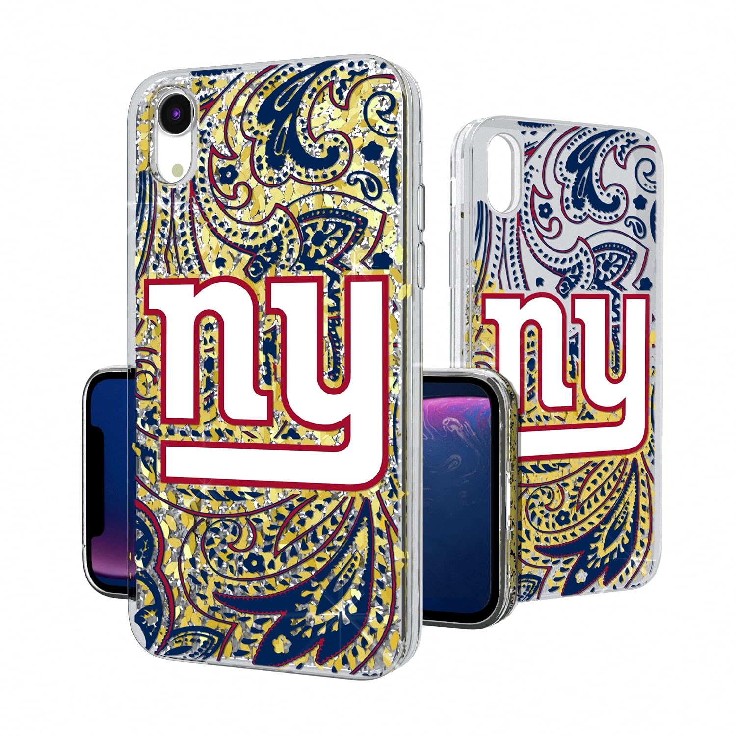 NFL iPhone Case with Paisley Glitter Design - Custom Printed Protective Cover for Football Fans - Perfect for Game Day & Everyday Use