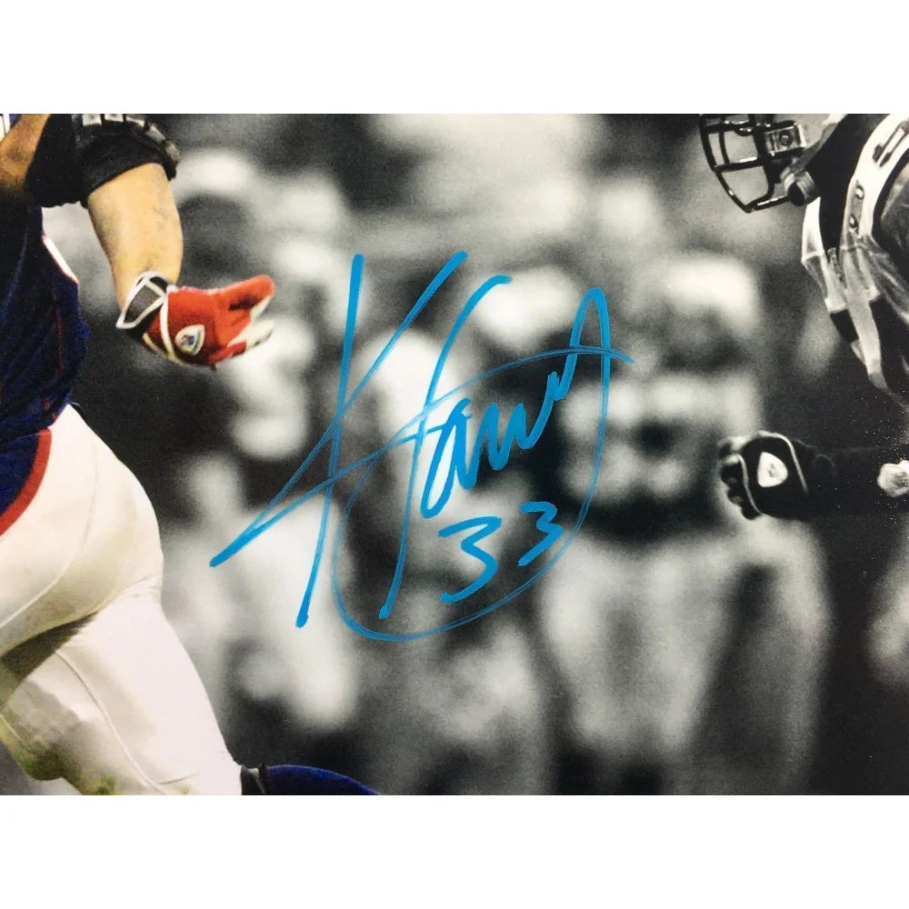 Kevin Faulk Autographed 8x10 Photo with COA - New England Patriots Signed Memorabilia - Perfect for NFL Fans, Collectors, and Sports Memorabilia Displays