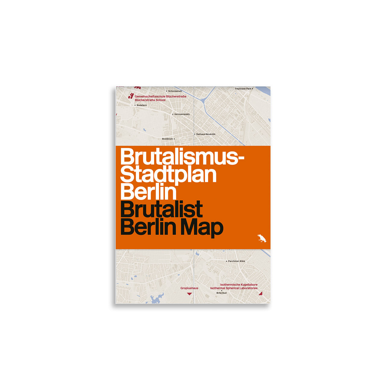 Brutalist Berlin Map Poster - Vintage Architecture Art Print for Home & Office Decor - Perfect for Modern Interior Design & Urban Art Lovers