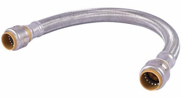 SharkBite UR3016FX18CA 3/4 x 3/4 Inch Lead-Free Flexible Coupling Hose - Durable Plumbing Connector for Water Supply Lines, PEX, Copper & CPVC Pipes - Perfect for Home Repairs & DIY Plumbing Projects
