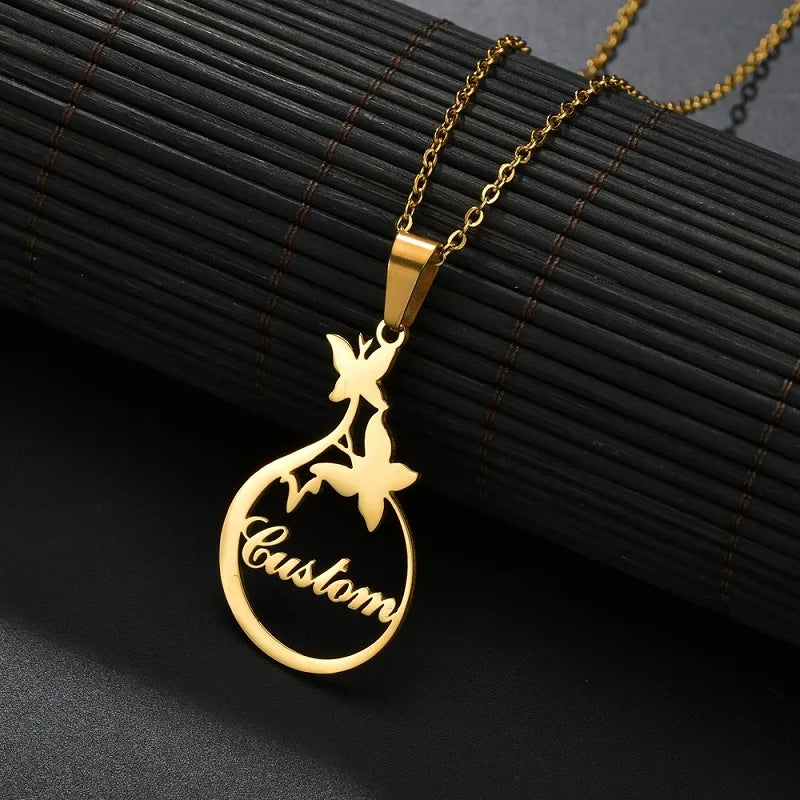 Personalized Crown Pendant Necklace for Women - Custom Name Initial Jewelry Gift for Birthday, Anniversary & Special Occasions | Perfect for Prom, Wedding & Everyday Elegance